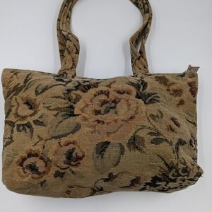 Handcrafted Designs by Sandra New England, Boston, MA, Rose Tapestry Purse